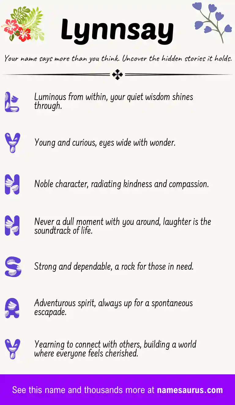 Acrostic poem about Lynnsay.