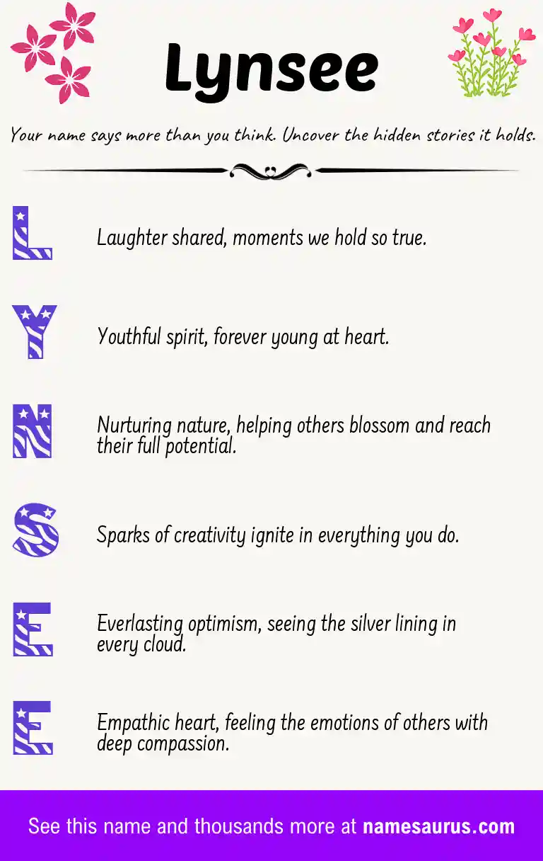 Acrostic poem about Lynsee.