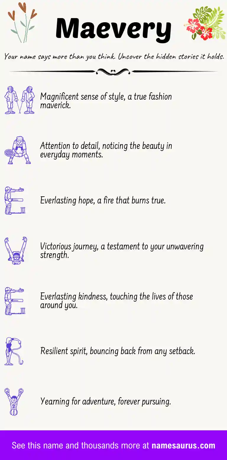 Acrostic poem about Maevery.