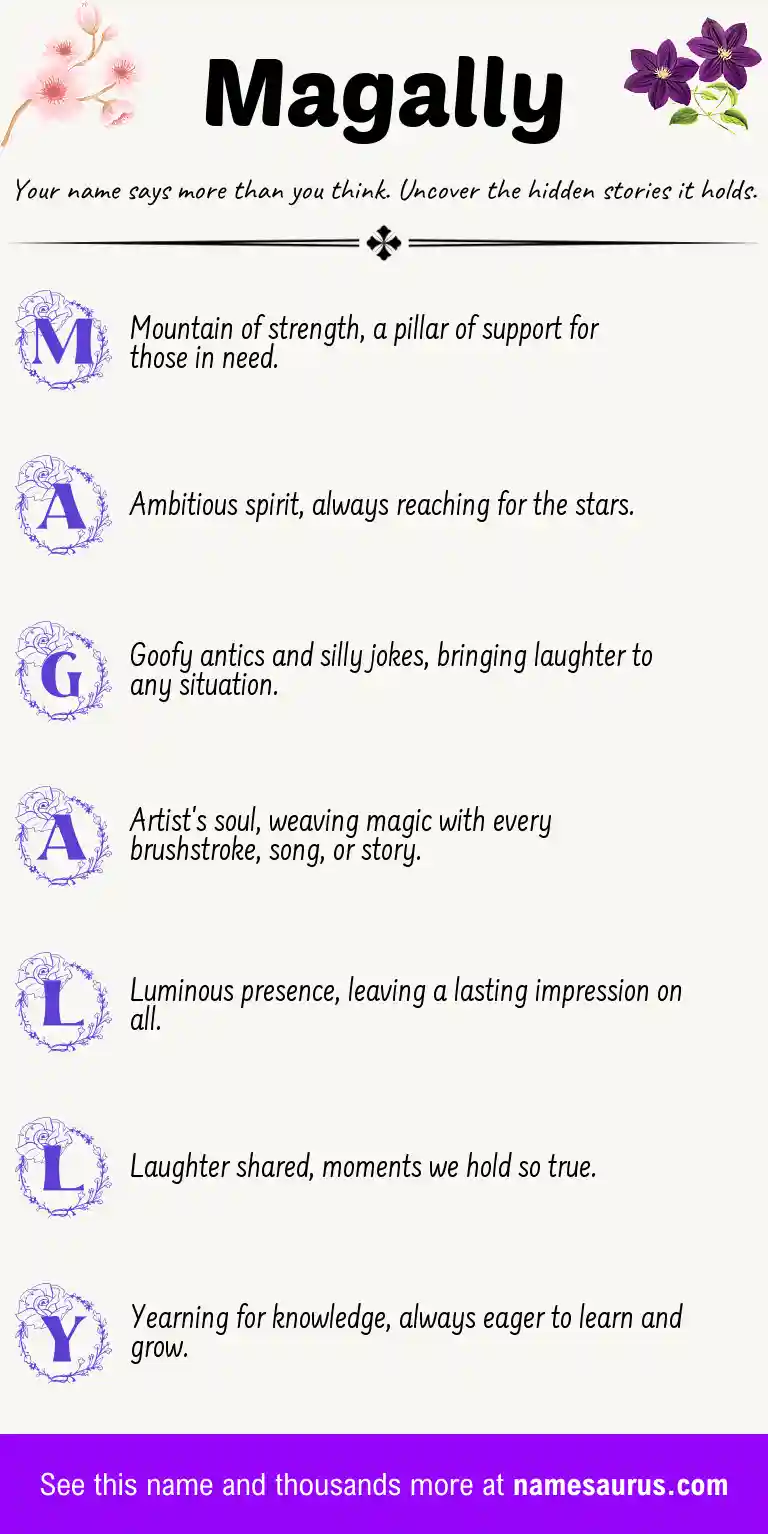 Acrostic poem about Magally.