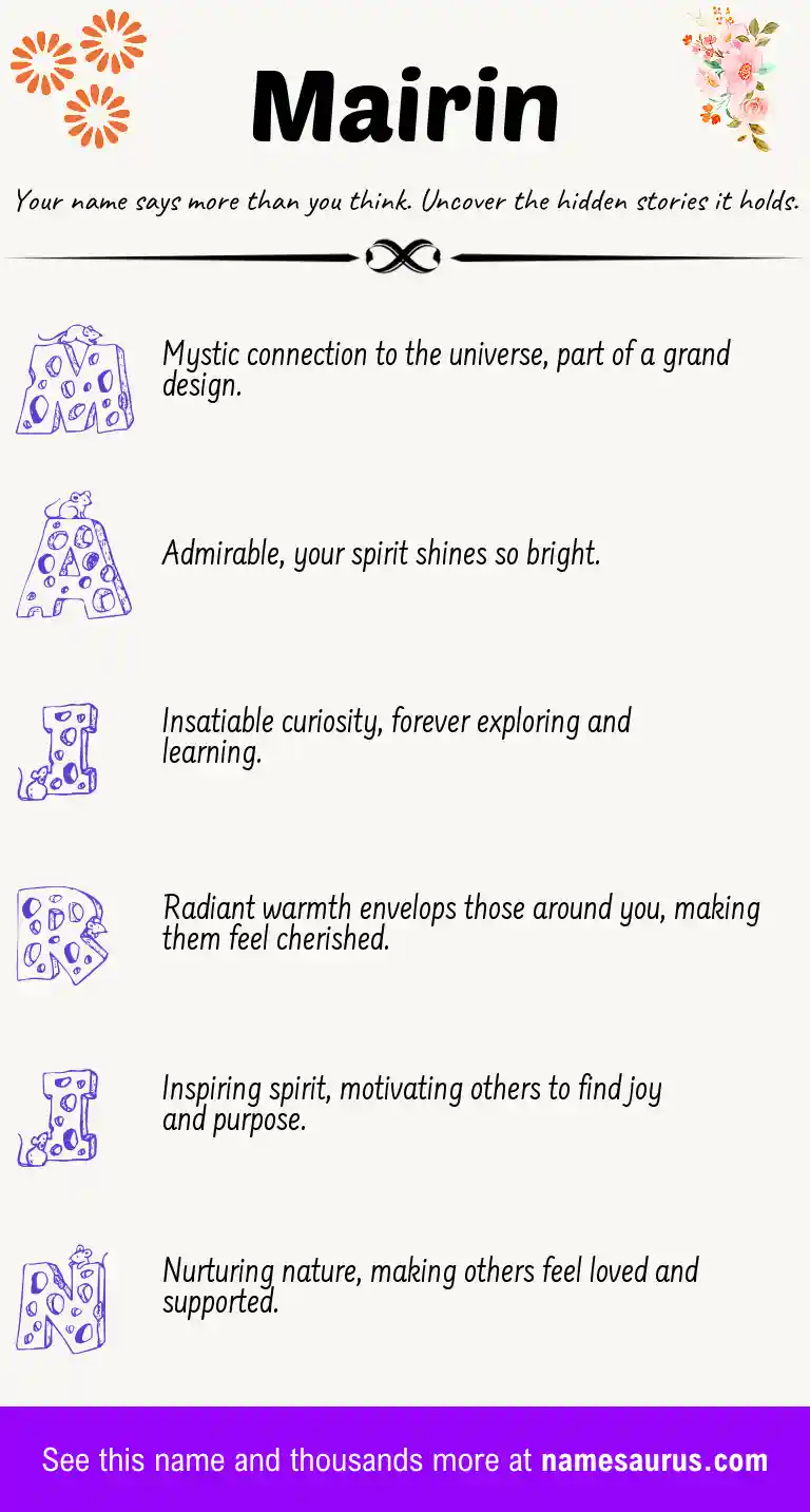 Acrostic poem about Mairin.