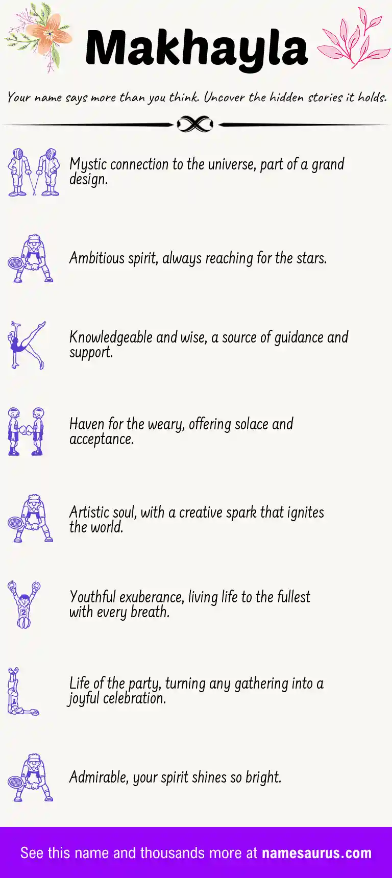 Acrostic poem about Makhayla.