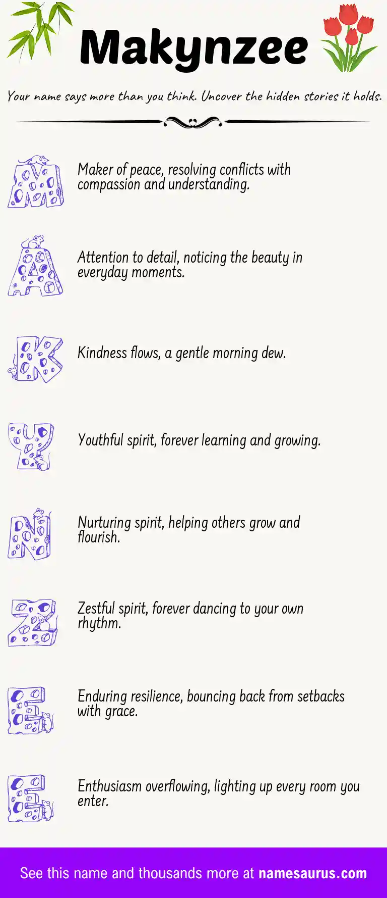 Acrostic poem about Makynzee.