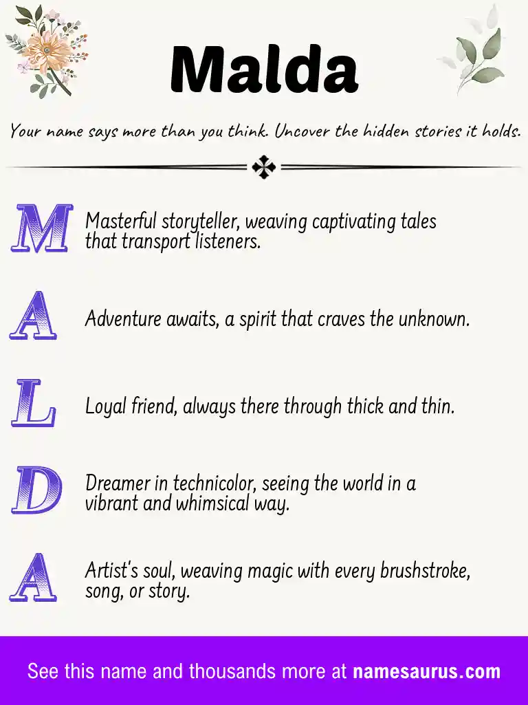 Acrostic poem about Malda.