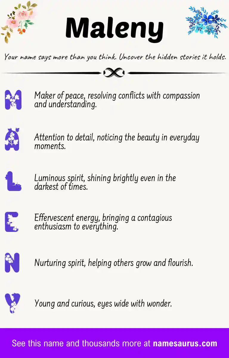 Acrostic poem about Maleny.