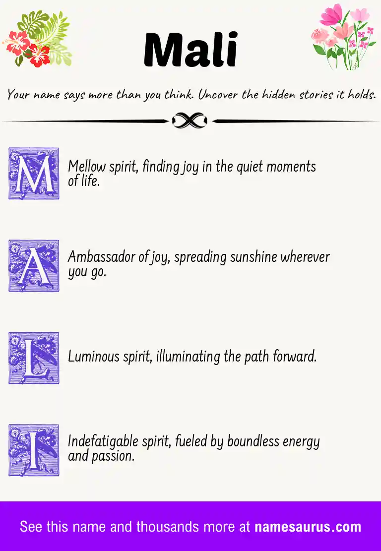 Acrostic poem about Mali.
