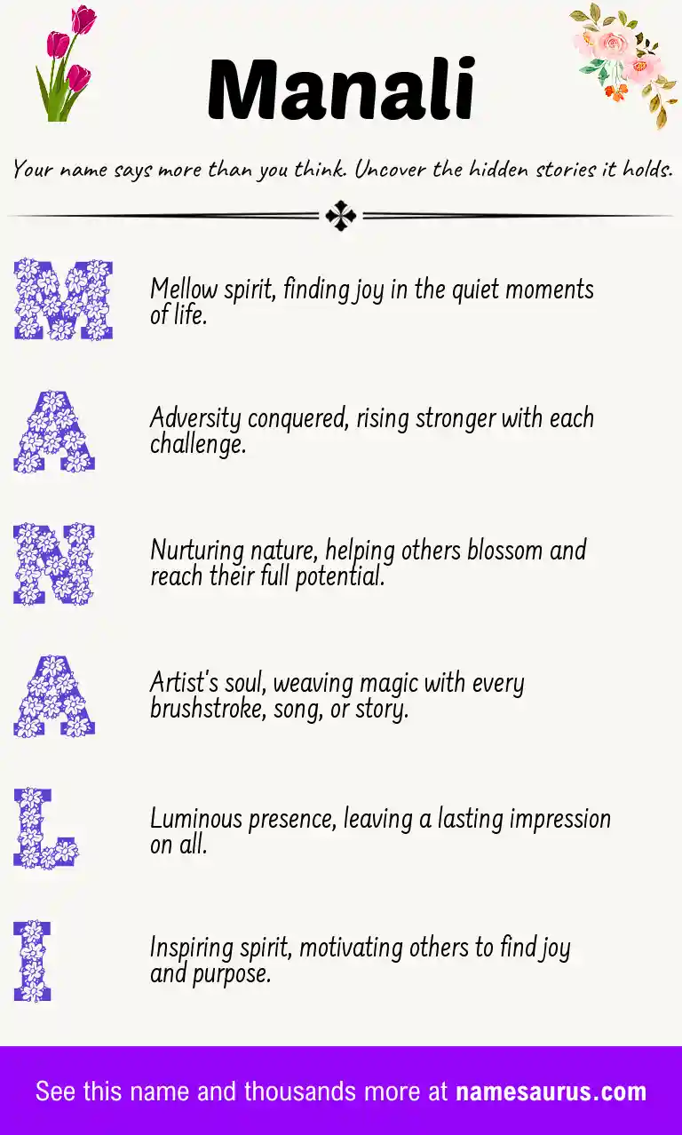 Acrostic poem about Manali.