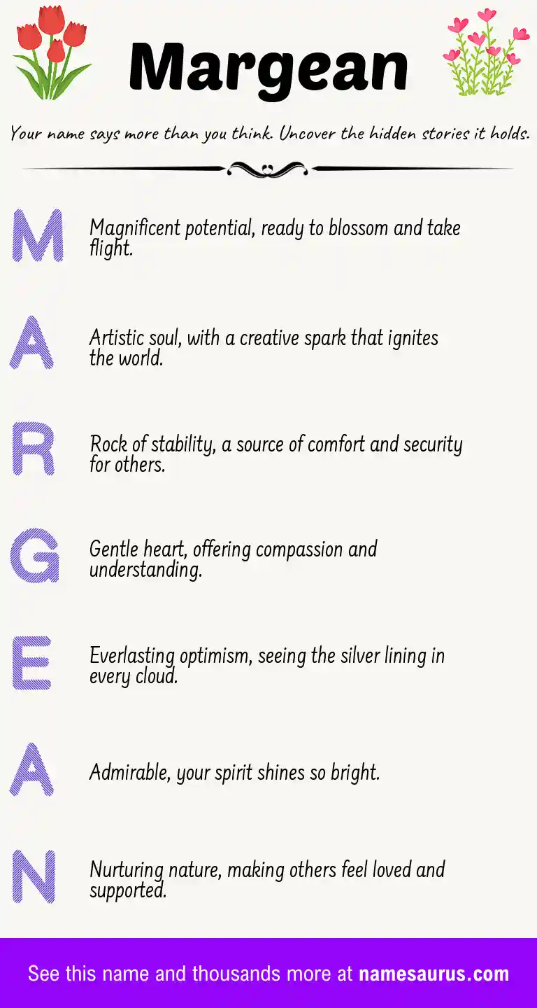 Acrostic poem about Margean.