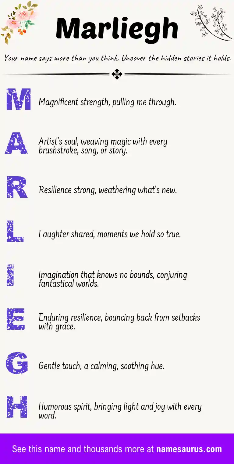 Acrostic poem about Marliegh.