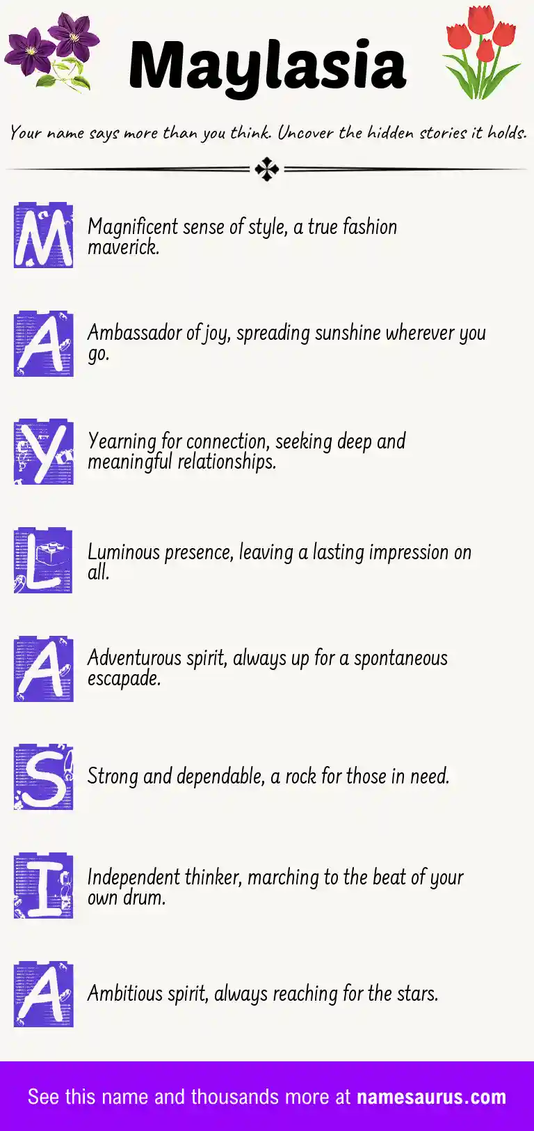 Acrostic poem about Maylasia.