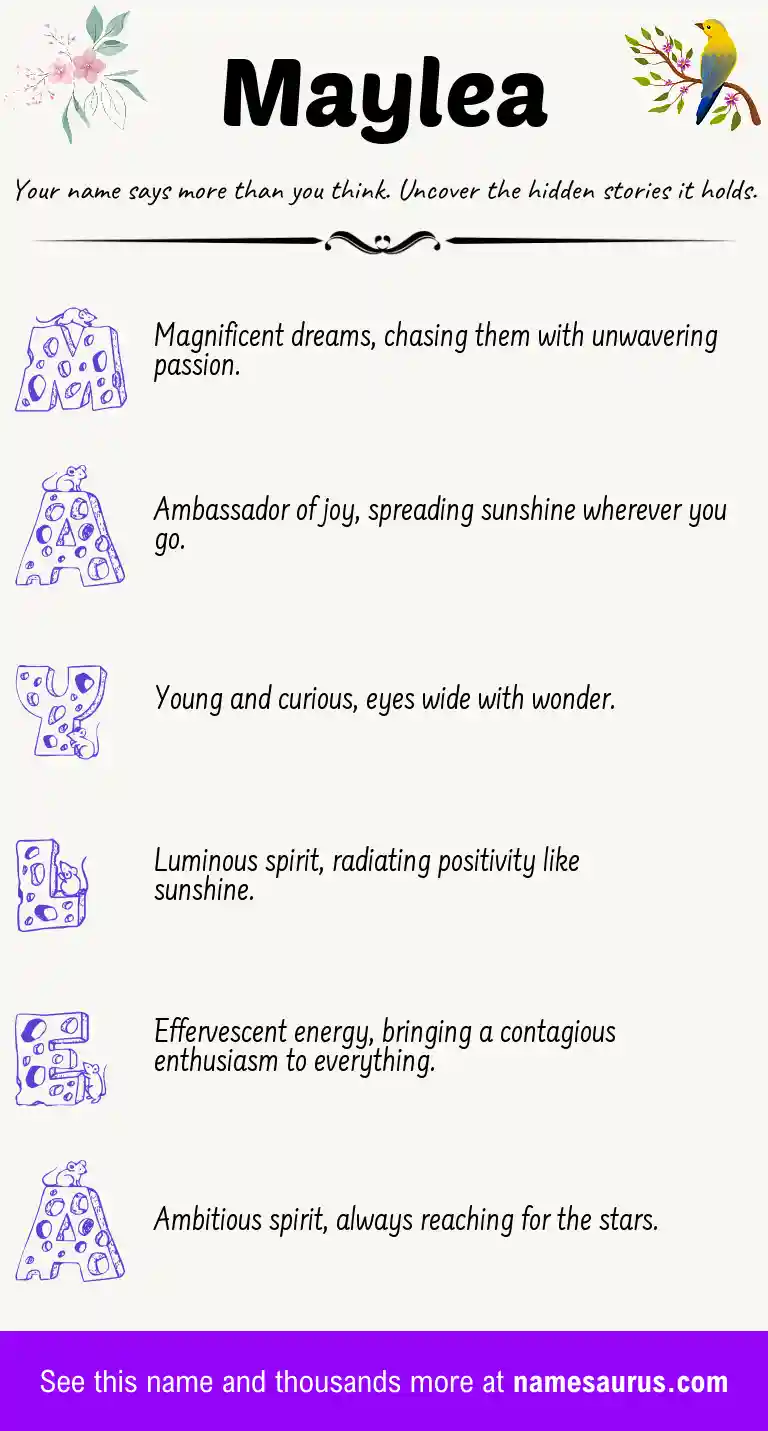 Acrostic poem about Maylea.