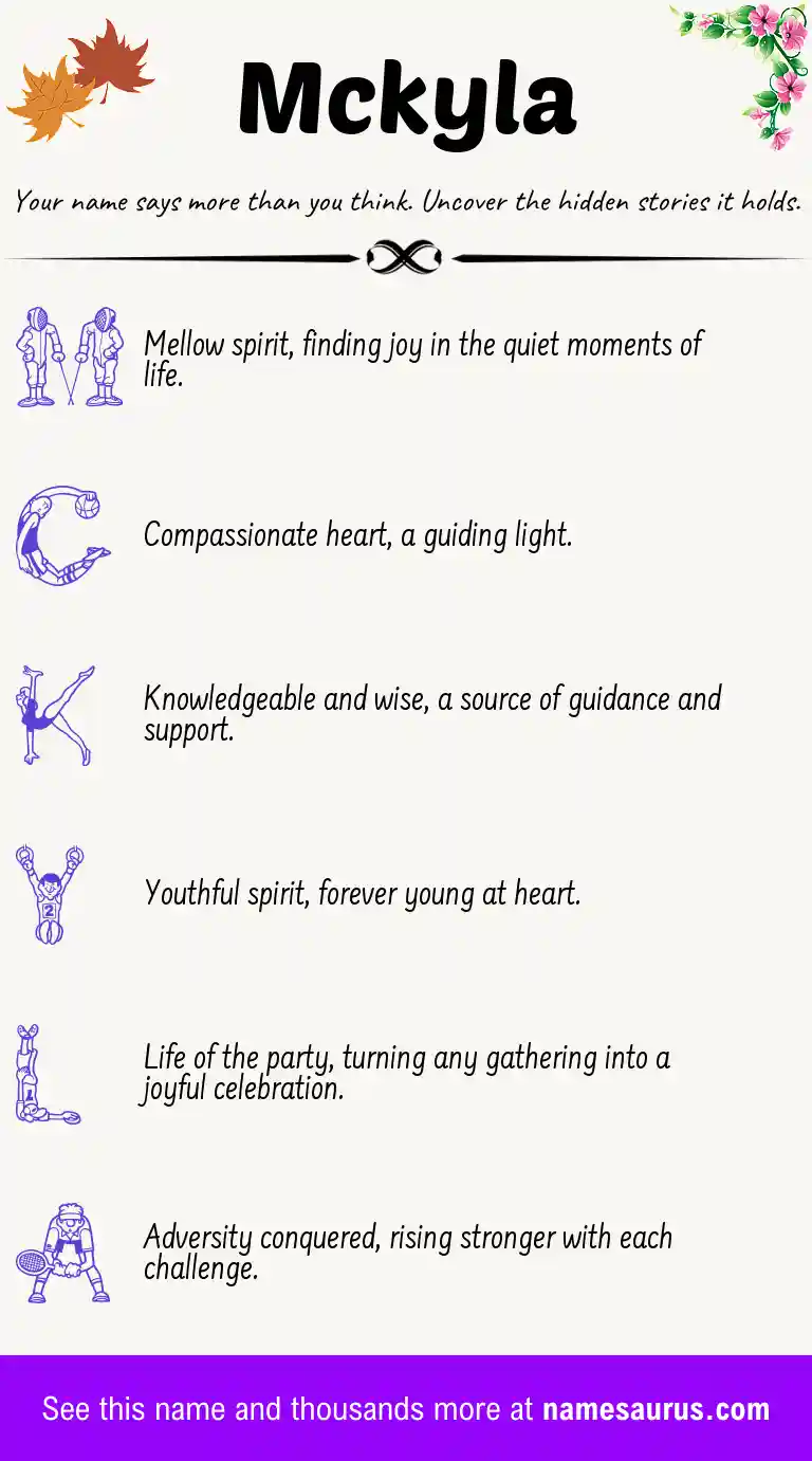Acrostic poem about Mckyla.