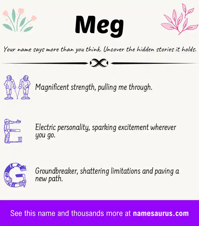 Acrostic poem about Meg.