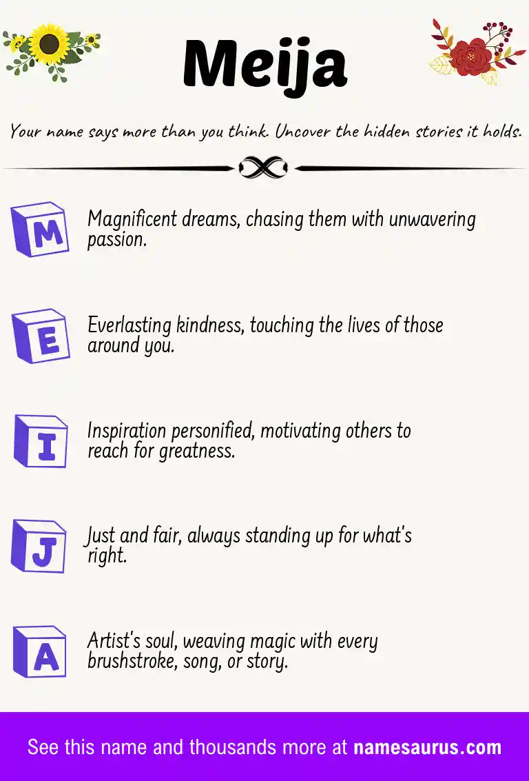 Acrostic poem about Meija.