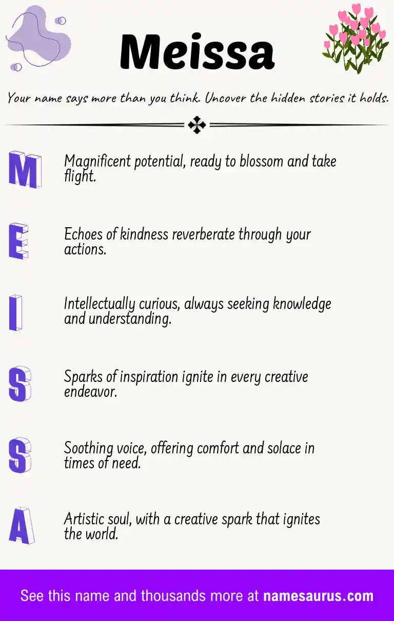 Acrostic poem about Meissa.