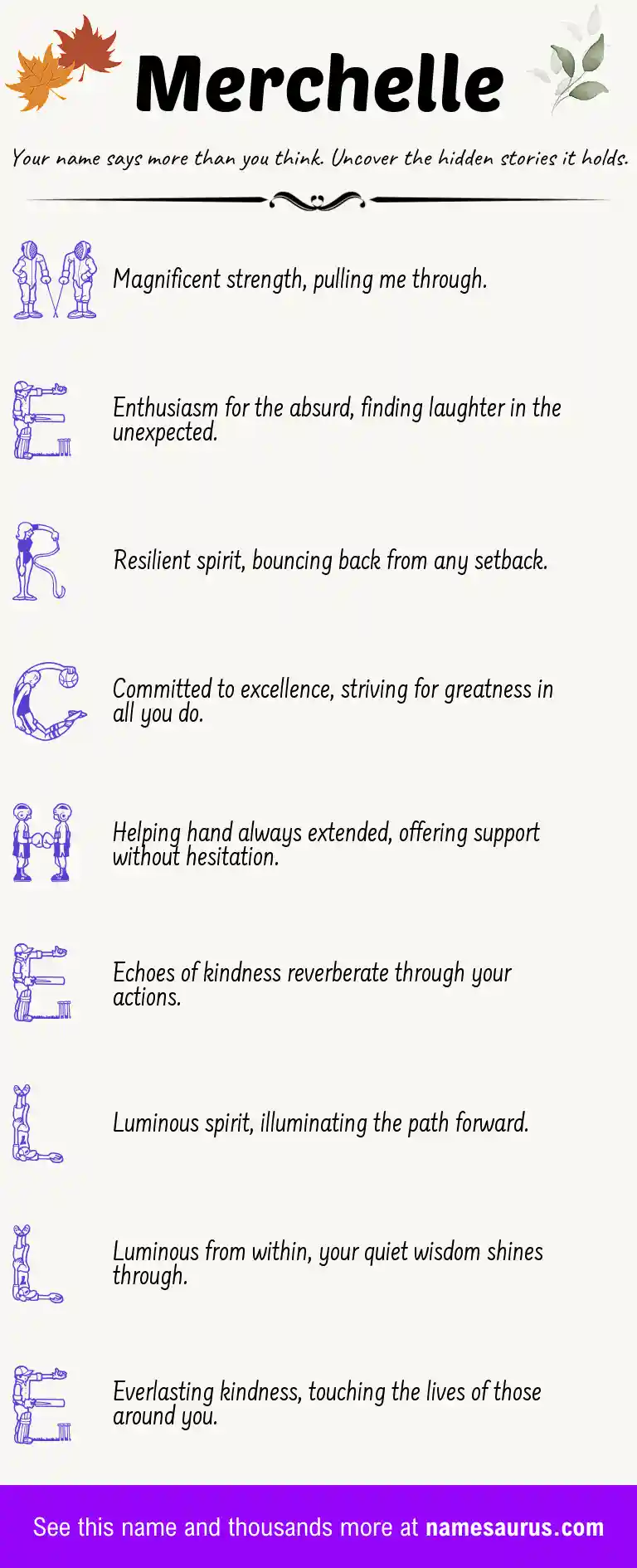 Acrostic poem about Merchelle.