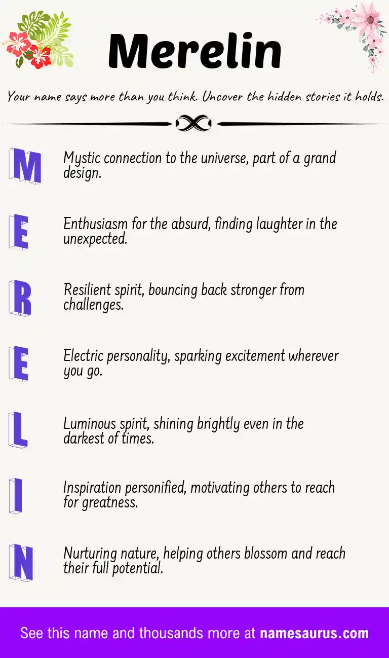 Acrostic poem about Merelin.