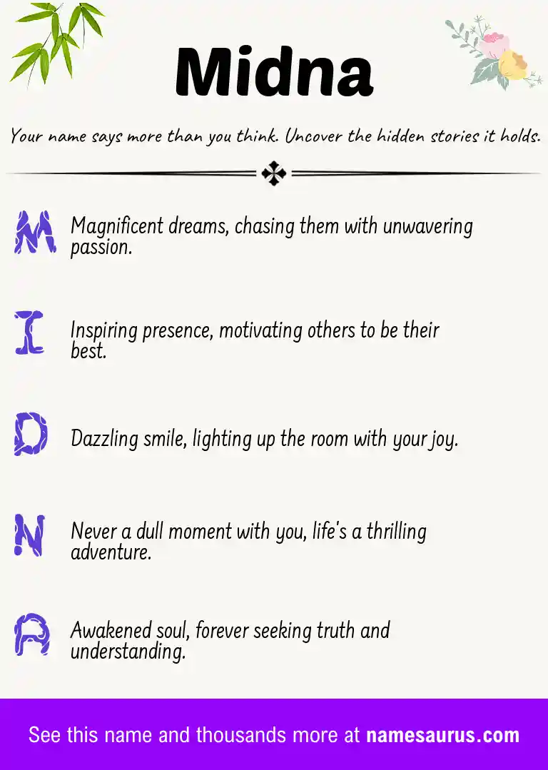 Acrostic poem about Midna.