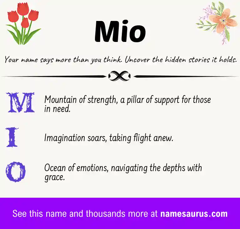 Acrostic poem about Mio.