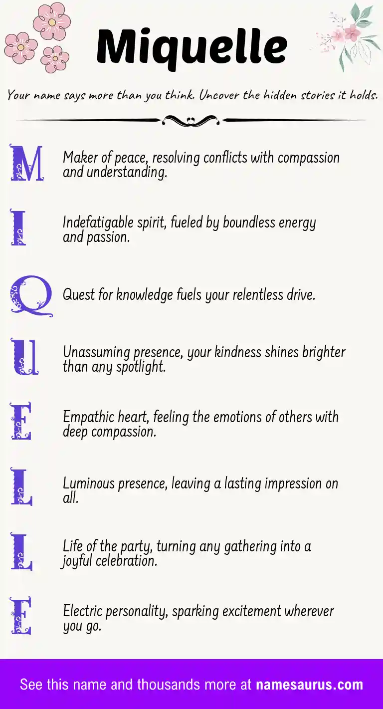 Acrostic poem about Miquelle.