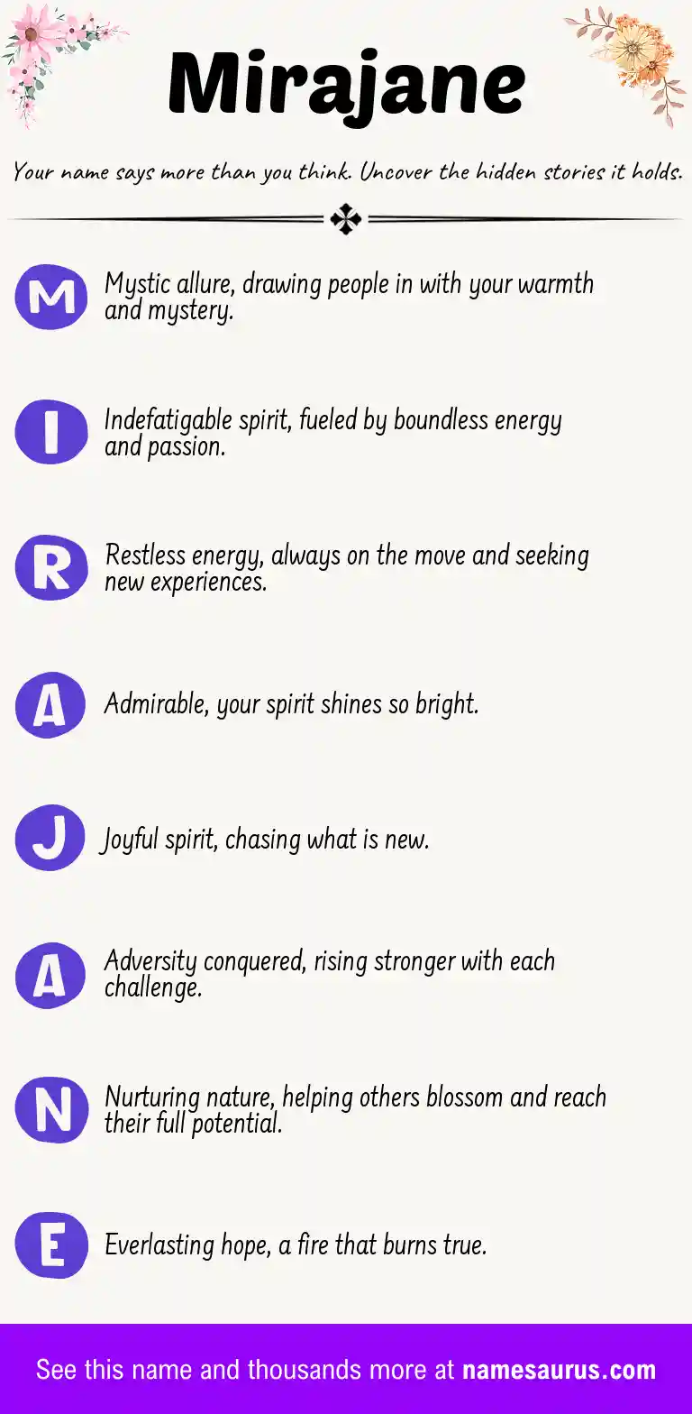 Acrostic poem about Mirajane.