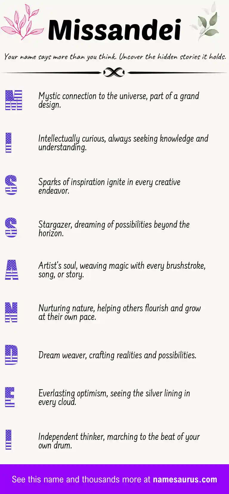 Acrostic poem about Missandei.