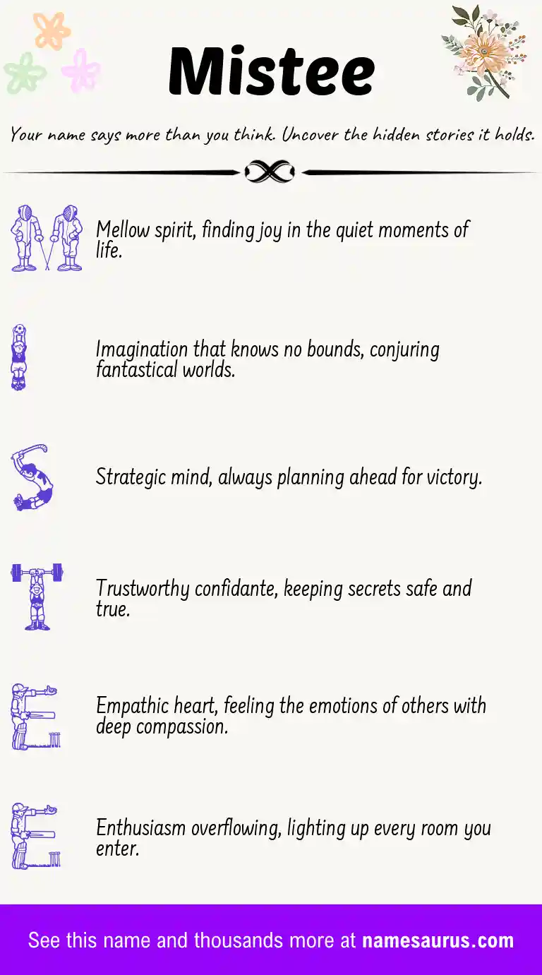 Acrostic poem about Mistee.
