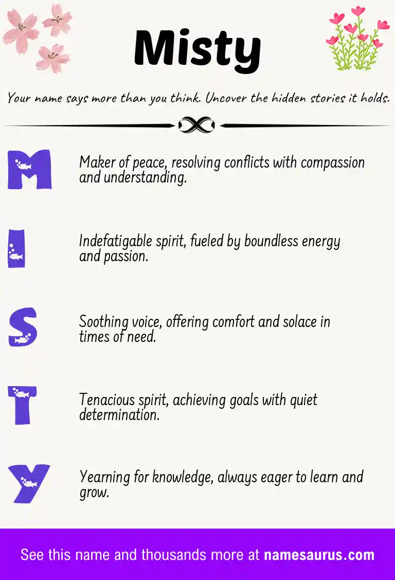 Acrostic poem about Misty.