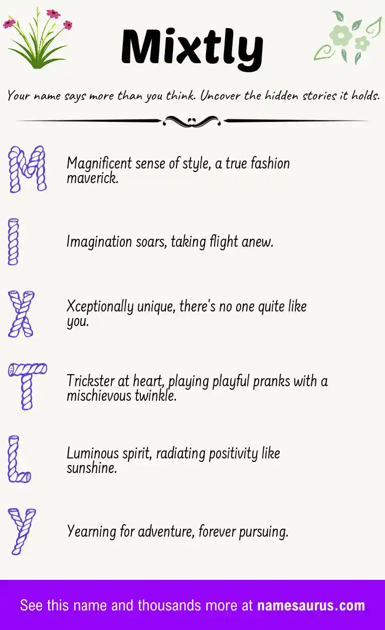 Acrostic poem about Mixtly.