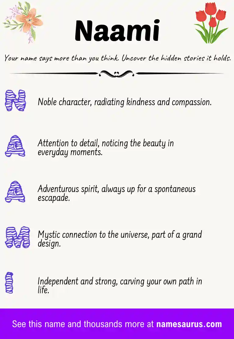 Acrostic poem about Naami.