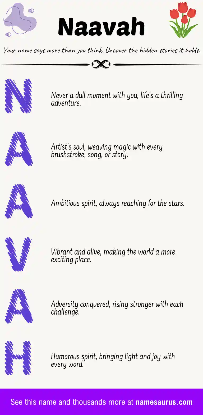 Acrostic poem about Naavah.