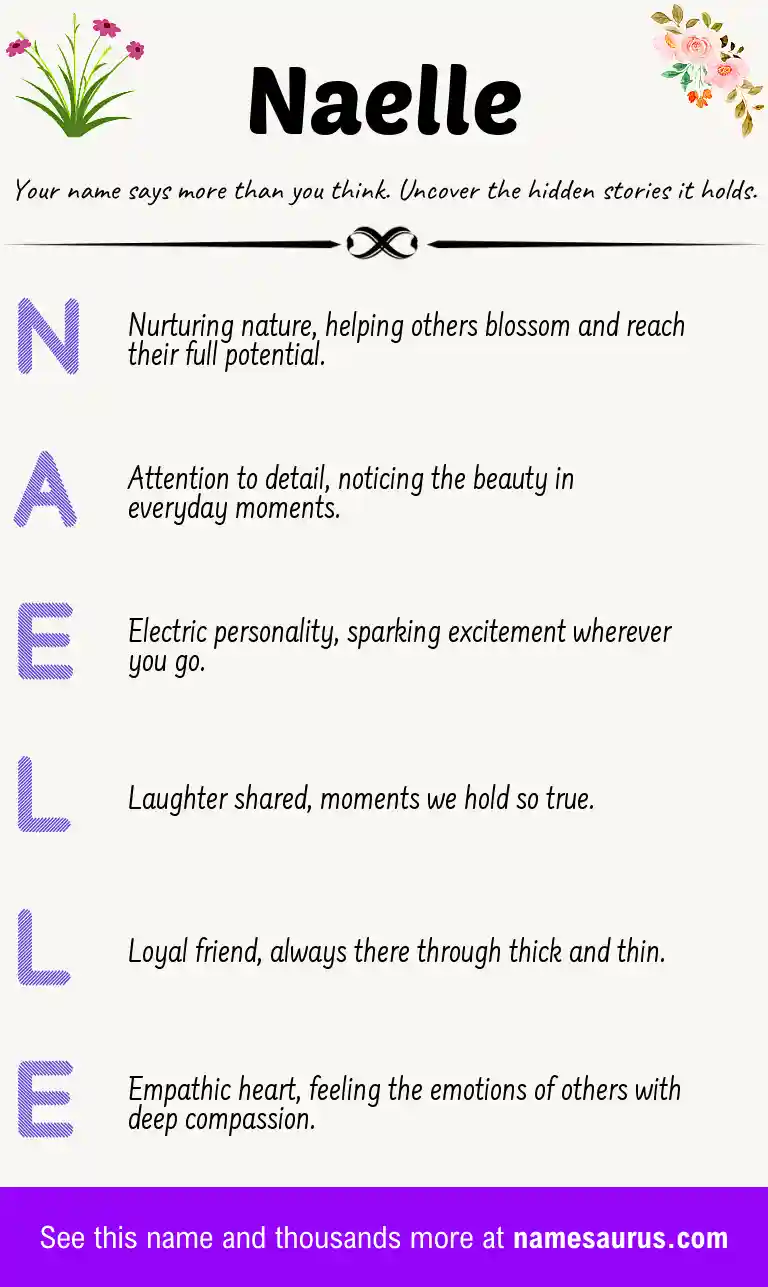 Acrostic poem about Naelle.