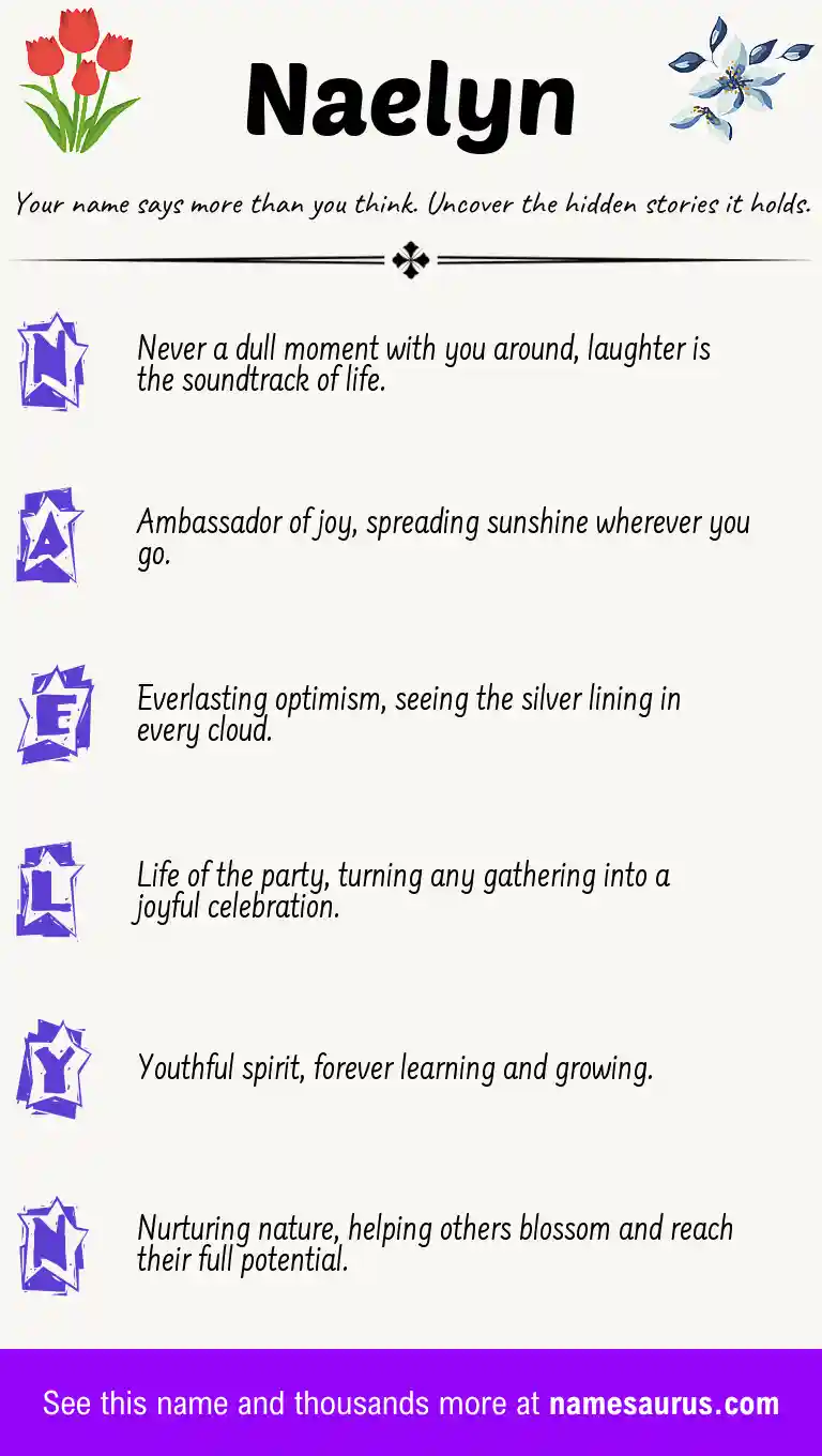 Acrostic poem about Naelyn.