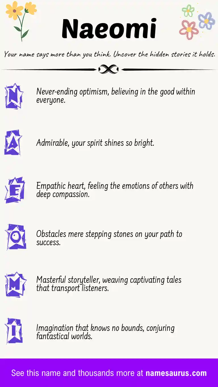 Acrostic poem about Naeomi.
