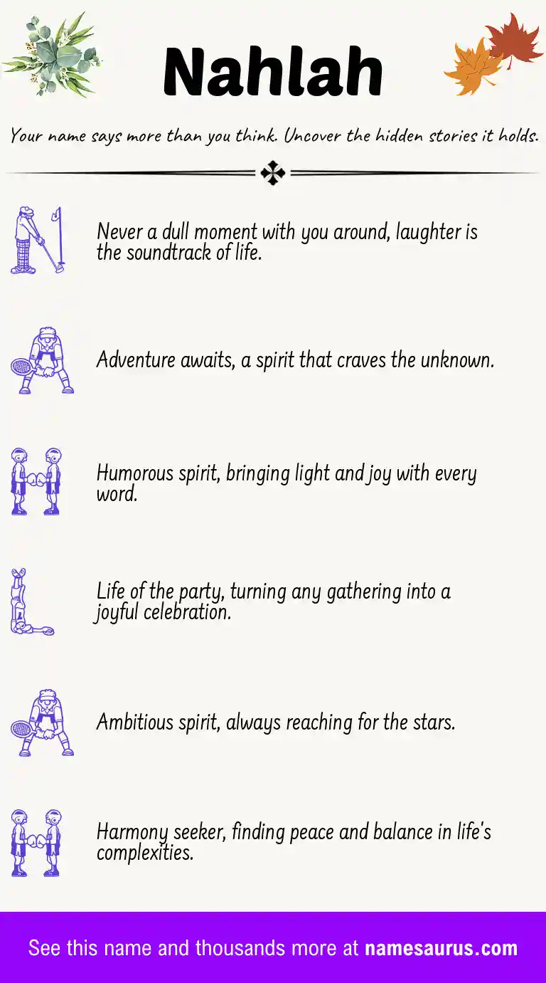 Acrostic poem about Nahlah.