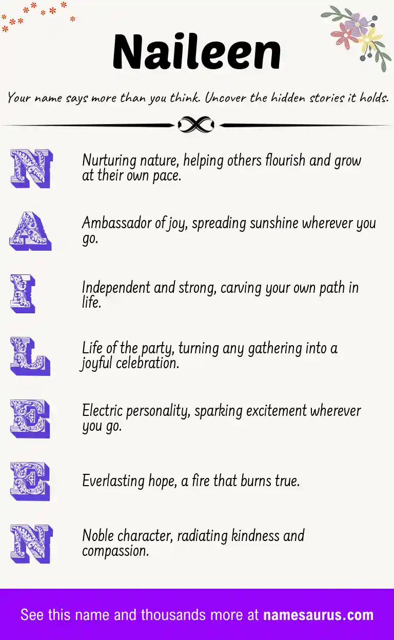 Acrostic poem about Naileen.