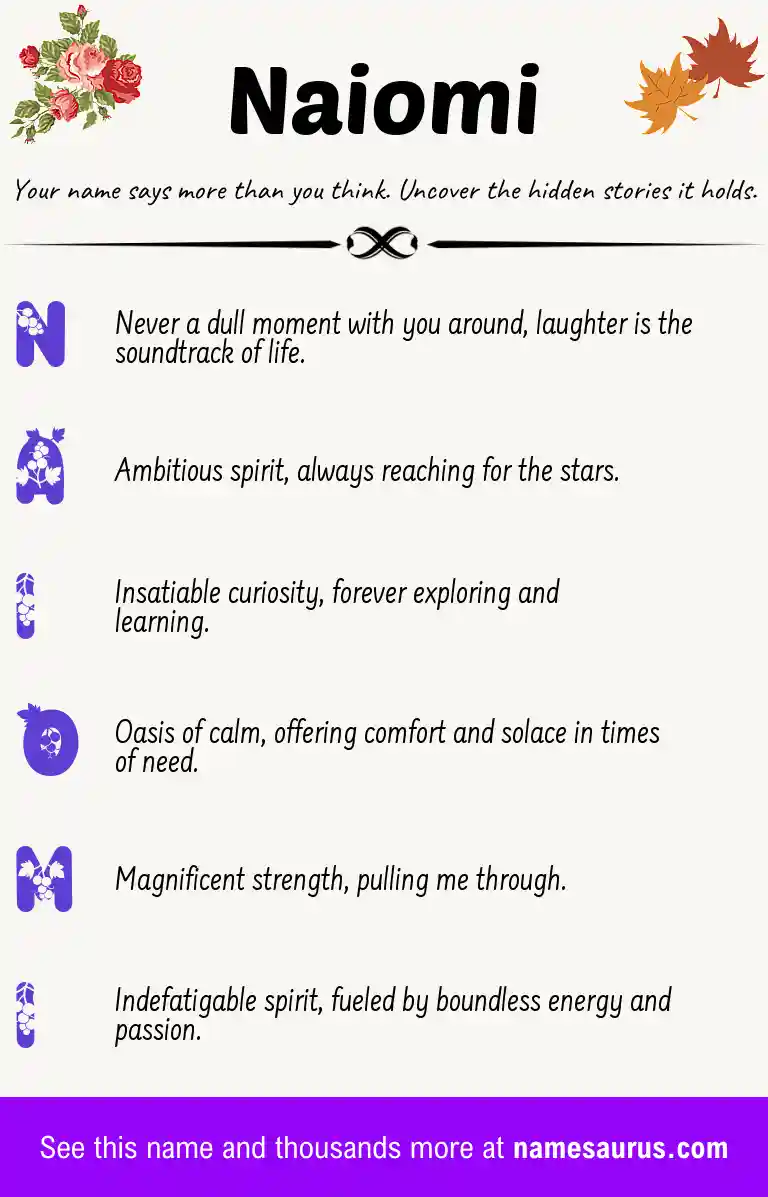 Acrostic poem about Naiomi.