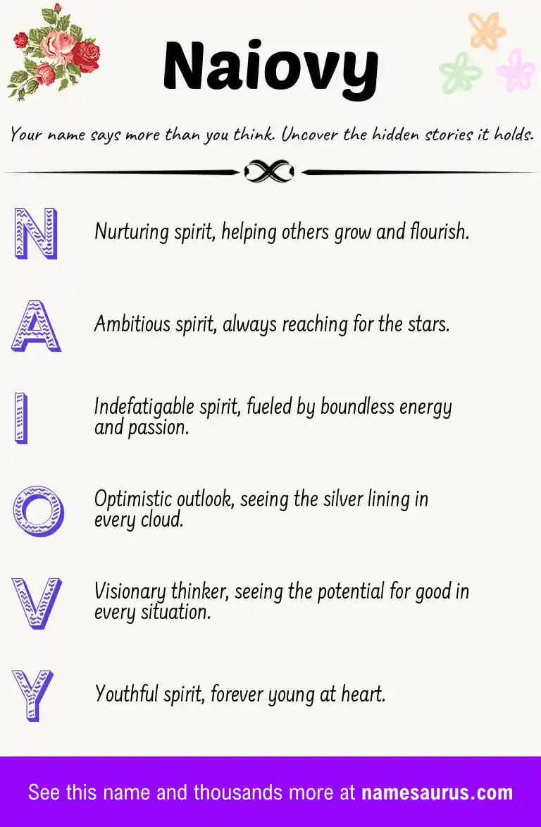 Acrostic poem about Naiovy.