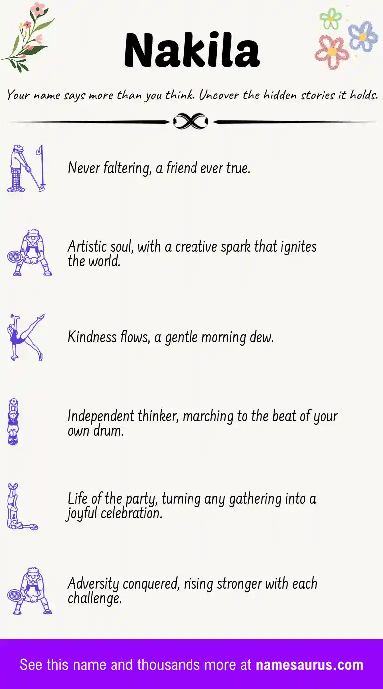 Acrostic poem about Nakila.