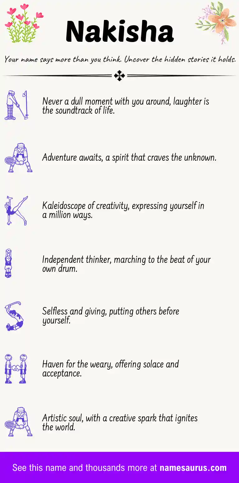 Acrostic poem about Nakisha.