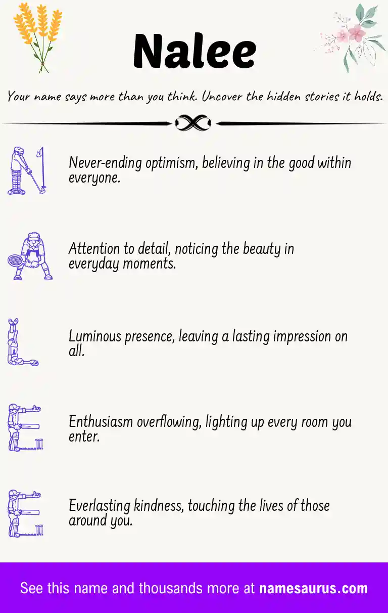Acrostic poem about Nalee.