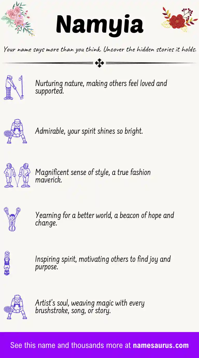 Acrostic poem about Namyia.