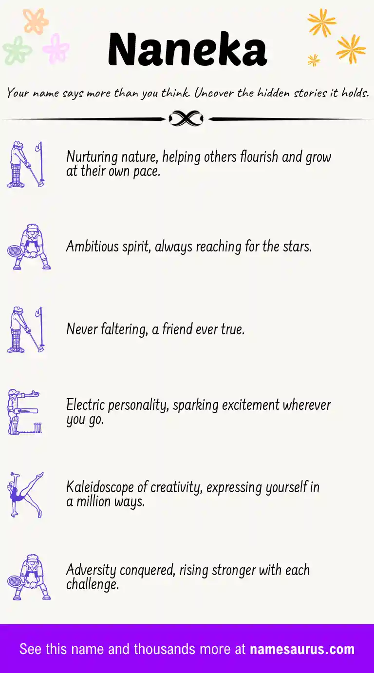 Acrostic poem about Naneka.