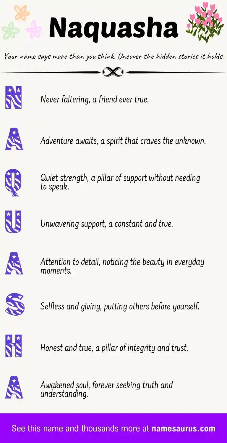 Acrostic poem about Naquasha.