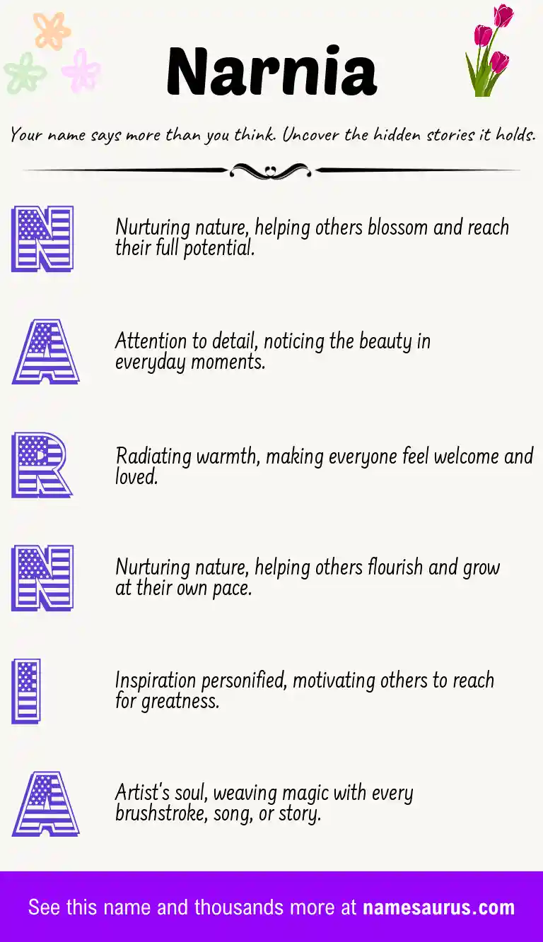 Acrostic poem about Narnia.