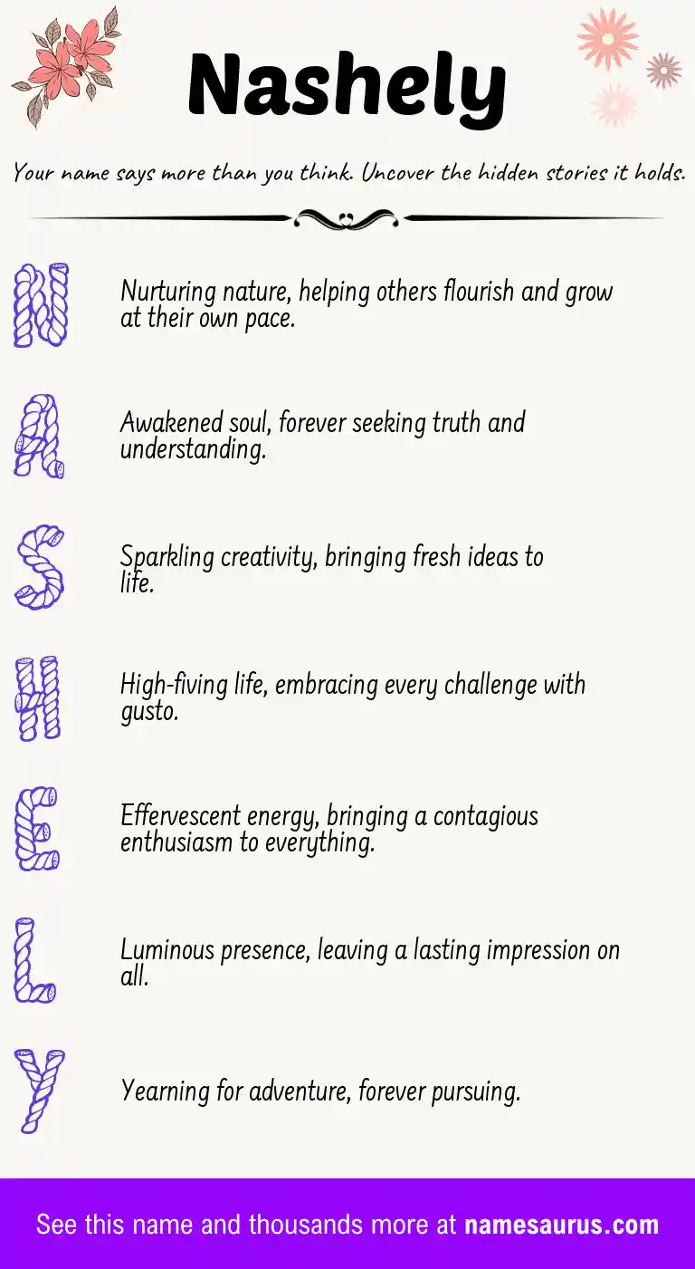 Acrostic poem about Nashely.