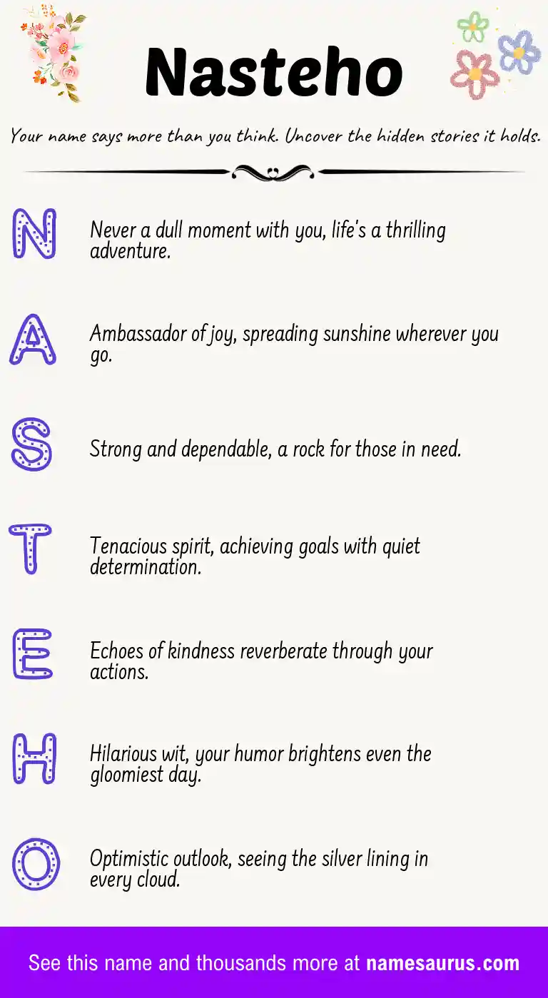 Acrostic poem about Nasteho.