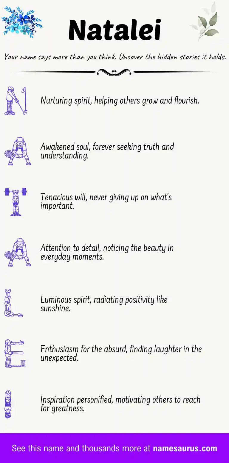 Acrostic poem about Natalei.