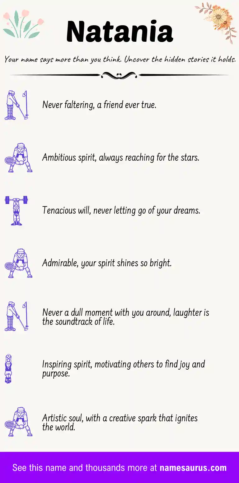 Acrostic poem about Natania.