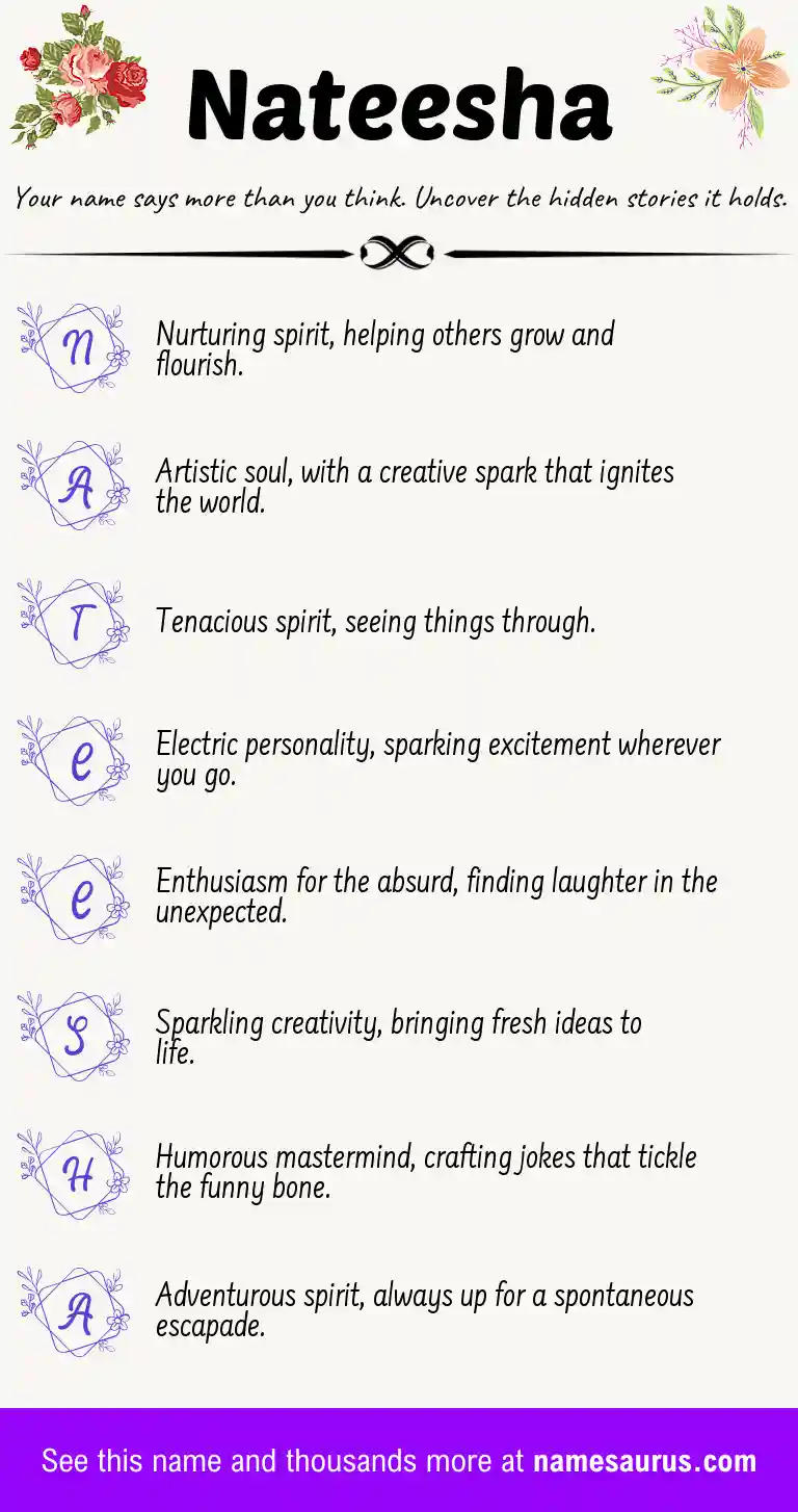 Acrostic poem about Nateesha.